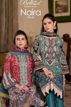 Belliza Naira Vol 67 Cotton Salwar Suit Catalog 8 Pcs