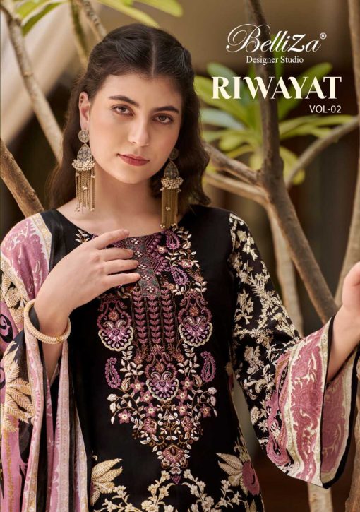 Belliza Riwayat Vol 2 Viscose Salwar Suit Catalog 8 Pcs 1 510x725 - Belliza Riwayat Vol 2 Viscose Salwar Suit Catalog 8 Pcs