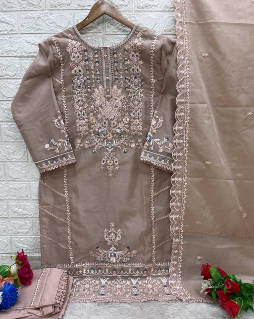 Bilqis B 71 A D Organza Readymade Salwar Suit Catalog 4 Pcs 4 510x640 - Bilqis B 71 A-D Organza Readymade Salwar Suit Catalog 4 Pcs