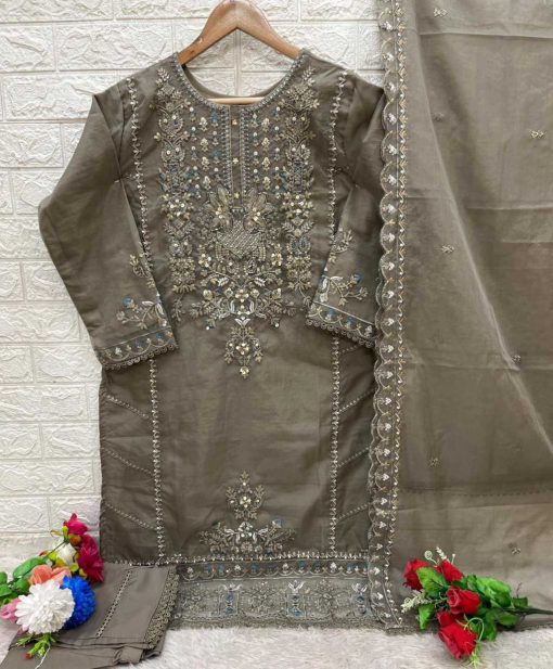 Bilqis B 71 A D Organza Readymade Salwar Suit Catalog 4 Pcs 8 510x617 - Bilqis B 71 A-D Organza Readymade Salwar Suit Catalog 4 Pcs