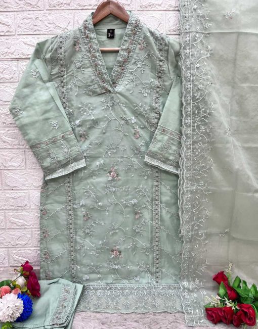 Bilqis B 72 A D Organza Readymade Salwar Suit Catalog 4 Pcs 8 510x651 - Bilqis B 72 A-D Organza Readymade Salwar Suit Catalog 4 Pcs