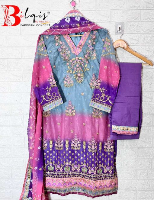 Bilqis B 74 A D Georgette Readymade Salwar Suit Catalog 4 Pcs 8 510x662 - Bilqis B 74 A-D Georgette Readymade Salwar Suit Catalog 4 Pcs