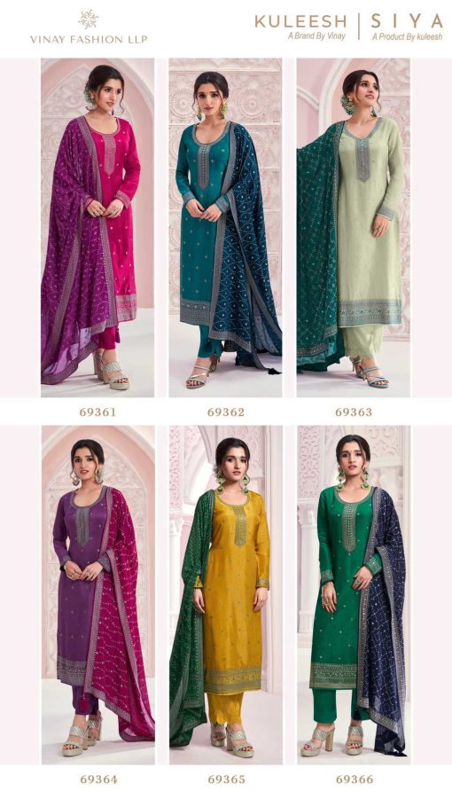 Kuleesh Siya by Vinay Silk Salwar Suit Catalog 6 Pcs 15 510x893 - Kuleesh Siya by Vinay Silk Salwar Suit Catalog 6 Pcs