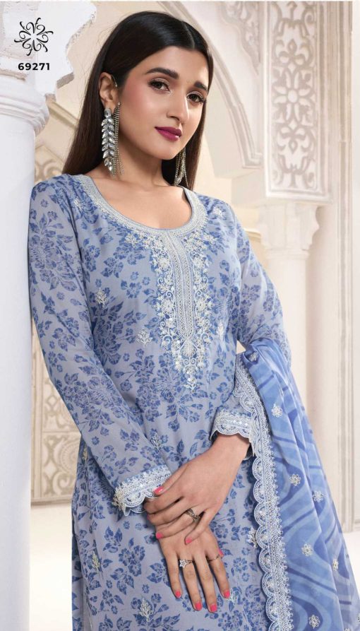 Kuleesh Sparsh by Vinay Organza Salwar Suit Catalog 6 Pcs 2 510x893 - Kuleesh Sparsh by Vinay Organza Salwar Suit Catalog 6 Pcs