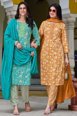 Passion Tree Palak Vol 1 Kurti with Dupatta Bottom Fancy Catalog 10 Pcs