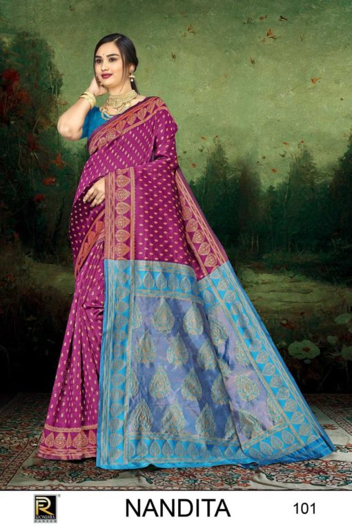 Ranjna Nandita Banarasi Silk Saree Sari Catalog 6 Pcs 1 510x765 - Ranjna Nandita Banarasi Silk Saree Sari Catalog 6 Pcs