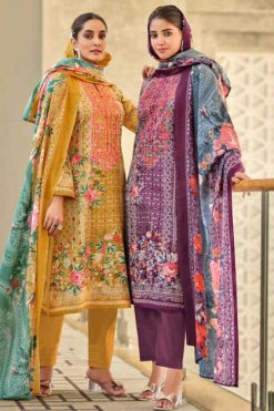 Riaz Arts Musafir Vol 12 by Mumtaz Arts Lawn Salwar Suit Catalog 8 Pcs