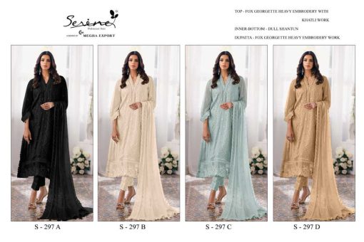 Serene S 297 A D Georgette Salwar Suit Catalog 4 Pcs 5 510x340 - Serene S 297 A-D Georgette Salwar Suit Catalog 4 Pcs