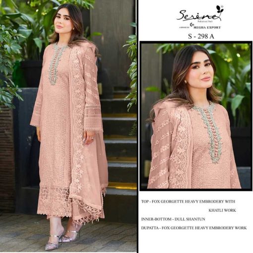 Serene S 298 A D Georgette Salwar Suit Catalog 4 Pcs 1 510x510 - Serene S 298 A-D Georgette Salwar Suit Catalog 4 Pcs