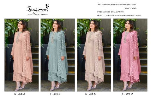 Serene S 298 A D Georgette Salwar Suit Catalog 4 Pcs 5 510x340 - Serene S 298 A-D Georgette Salwar Suit Catalog 4 Pcs