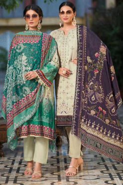 Shree Fabs Bin Saeed Lawn Collection Vol 14 Cotton Salwar Suit Catalog 7 Pcs