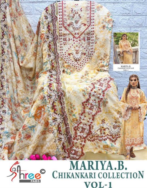 Shree Fabs Mariya B Chikankari Collection Vol 1 Chiffon Cotton Salwar Suit Catalog 6 Pcs 17 510x650 - Shree Fabs Mariya B Chikankari Collection Vol 1 Chiffon Cotton Salwar Suit Catalog 6 Pcs