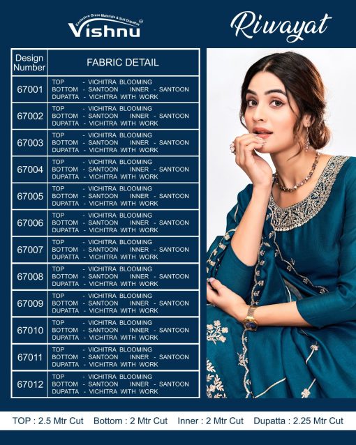 Vishnu Riwayat Fancy Salwar Suit Catalog 12 Pcs 12 510x638 - Vishnu Riwayat Fancy Salwar Suit Catalog 12 Pcs