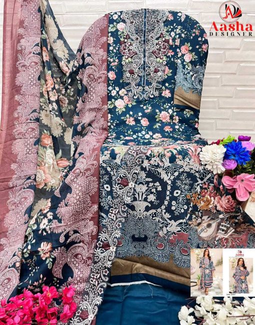 Aasha Needle Wonder Lawn Collection Vol 1 Chiffon Cotton Salwar Suit Catalog 5 Pcs 10 510x651 - Aasha Needle Wonder Lawn Collection Vol 1 Chiffon Cotton Salwar Suit Catalog 5 Pcs