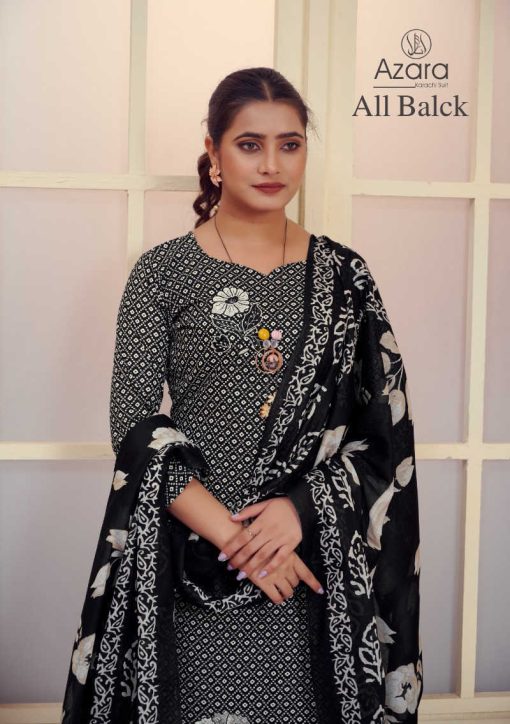 Azara All Balck Cotton Salwar Suit Catalog 4 Pcs 1 510x724 - Azara All Balck Cotton Salwar Suit Catalog 4 Pcs