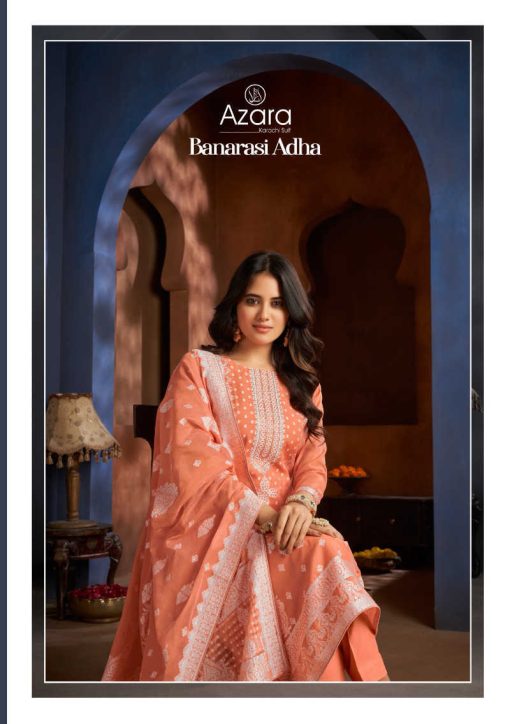 Azara Banarasi Adah Cotton Salwar Suit Catalog 6 Pcs 1 510x724 - Azara Banarasi Adah Cotton Salwar Suit Catalog 6 Pcs