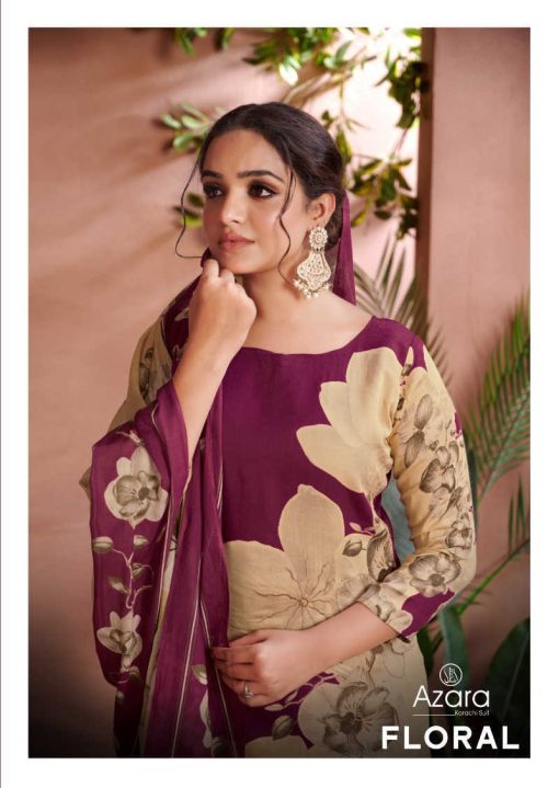 Azara Floral Cotton Salwar Suit Catalog 4 Pcs 1 510x719 - Azara Floral Cotton Salwar Suit Catalog 4 Pcs