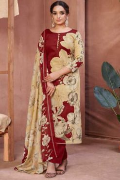 Azara Floral Cotton Salwar Suit Catalog 4 Pcs