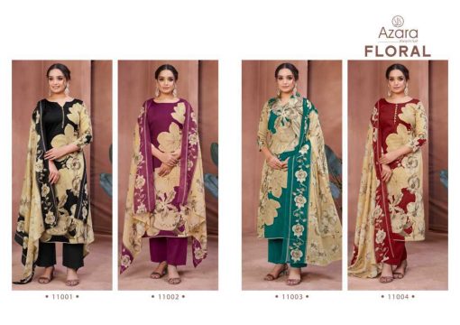 Azara Floral Cotton Salwar Suit Catalog 4 Pcs 4 510x360 - Azara Floral Cotton Salwar Suit Catalog 4 Pcs