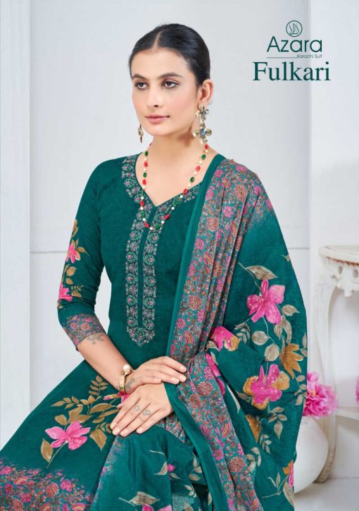 Azara Fulkari Lawn Salwar Suit Catalog 4 Pcs 1 510x725 - Azara Fulkari Lawn Salwar Suit Catalog 4 Pcs