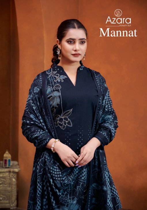 Azara Mannat Cotton Salwar Suit Catalog 4 Pcs 1 510x728 - Azara Mannat Cotton Salwar Suit Catalog 4 Pcs