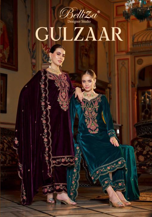 Belliza Gulzaar Velvet Salwar Suit Catalog 4 Pcs 1 510x725 - Belliza Gulzaar Velvet Salwar Suit Catalog 4 Pcs