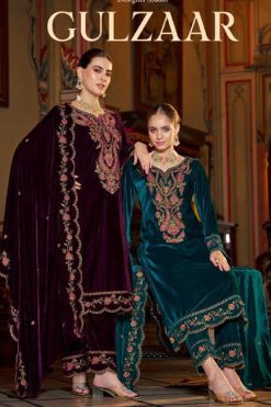 Belliza Gulzaar Velvet Salwar Suit Catalog 4 Pcs