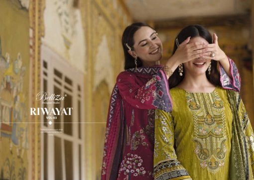 Belliza Riwayat Vol 3 Viscose Salwar Suit Catalog 8 Pcs 2 510x363 - Belliza Riwayat Vol 3 Viscose Salwar Suit Catalog 8 Pcs