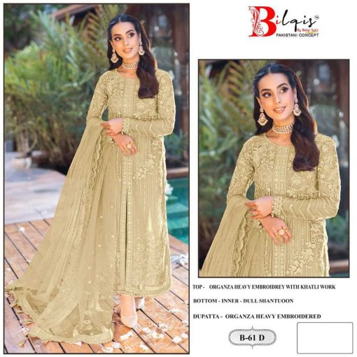 Bilqis B 61 A D Organza Salwar Suit Catalog 4 Pcs 7 510x510 - Bilqis B 61 A-D Organza Salwar Suit Catalog 4 Pcs