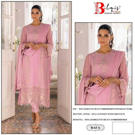 Bilqis B 63 A D Georgette Salwar Suit Catalog 4 Pcs 1 510x510 - Bilqis B 63 A-D Georgette Salwar Suit Catalog 4 Pcs