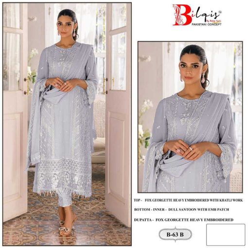 Bilqis B 63 A D Georgette Salwar Suit Catalog 4 Pcs 3 510x510 - Bilqis B 63 A-D Georgette Salwar Suit Catalog 4 Pcs