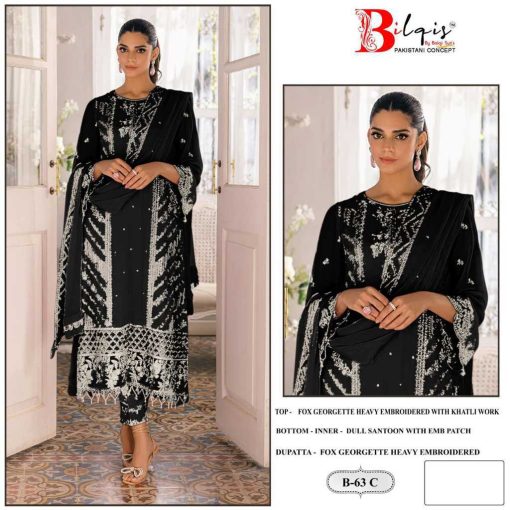 Bilqis B 63 A D Georgette Salwar Suit Catalog 4 Pcs 5 510x510 - Bilqis B 63 A-D Georgette Salwar Suit Catalog 4 Pcs