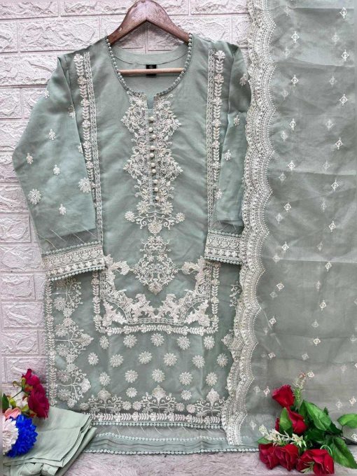 Bilqis B 75 A D Organza Readymade Salwar Suit Catalog 4 Pcs 6 510x680 - Bilqis B 75 A-D Organza Readymade Salwar Suit Catalog 4 Pcs