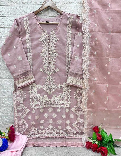 Bilqis B 75 A D Organza Readymade Salwar Suit Catalog 4 Pcs 9 510x657 - Bilqis B 75 A-D Organza Readymade Salwar Suit Catalog 4 Pcs