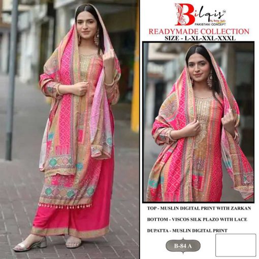 Bilqis B 84 A B Muslin Readymade Salwar Suit Catalog 2 Pcs 1 1 510x510 - Bilqis B 84 A-B Muslin Readymade Salwar Suit Catalog 2 Pcs