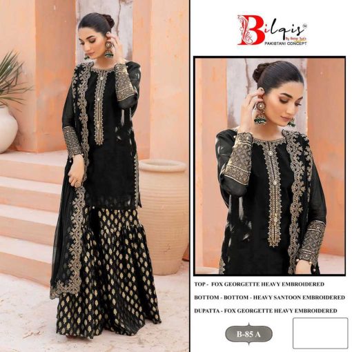 Bilqis B 85 A B Georgette Salwar Suit Catalog 2 Pcs 1 510x510 - Bilqis B 85 A-B Georgette Salwar Suit Catalog 2 Pcs