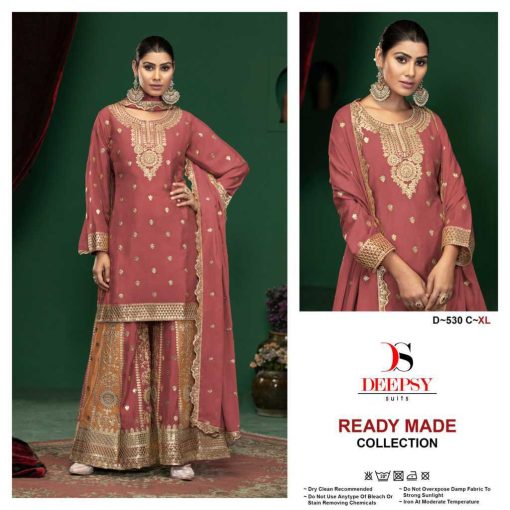 Deepsy DN 530 A D Chinon Readymade Salwar Suit Catalog 4 Pcs 2 510x510 - Deepsy DN 530 A-D Chinon Readymade Salwar Suit Catalog 4 Pcs