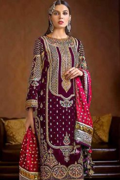 Florent DN 1014 A-D Velvet Collection Salwar Suit Catalog 4 Pcs