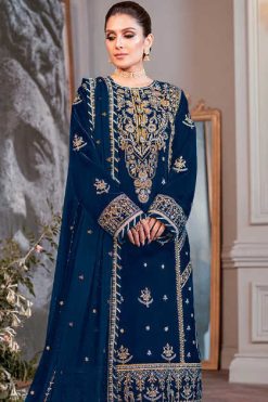 Florent DN 1015 A-D Velvet Collection Salwar Suit Catalog 4 Pcs