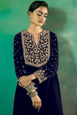 Florent DN 1016 A-D Velvet Collection Salwar Suit Catalog 4 Pcs