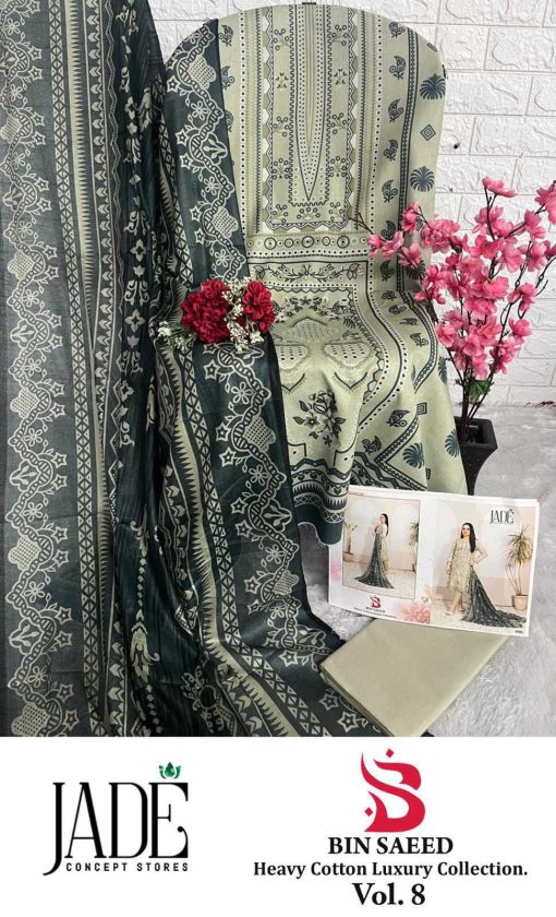 Jade Bin Saeed Heavy Cotton Luxury Collection Vol 8 Salwar Suit Catalog 6 Pcs 7 510x840 - Jade Bin Saeed Heavy Cotton Luxury Collection Vol 8 Salwar Suit Catalog 6 Pcs