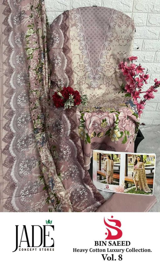 Jade Bin Saeed Heavy Cotton Luxury Collection Vol 8 Salwar Suit Catalog 6 Pcs 9 510x840 - Jade Bin Saeed Heavy Cotton Luxury Collection Vol 8 Salwar Suit Catalog 6 Pcs