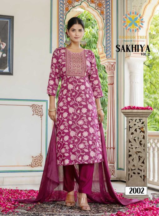 Passion Tree Sakhiya Vol 2 Kurti with Dupatta Bottom Rayon Catalog 8 Pcs 7 510x692 - Passion Tree Sakhiya Vol 2 Kurti with Dupatta Bottom Rayon Catalog 8 Pcs