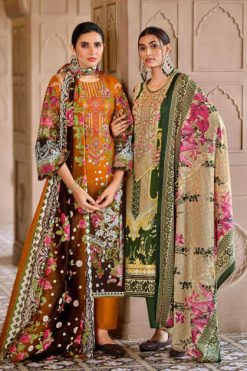 Riaz Arts Musafir Vol 18 by Mumtaz Arts Lawn Salwar Suit Catalog 8 Pcs