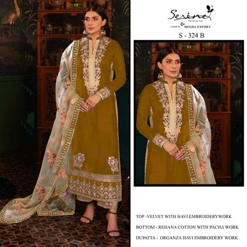 Serene S 324 A D Velvet Salwar Suit Catalog 4 Pcs 2 510x510 - Serene S 324 A-D Velvet Salwar Suit Catalog 4 Pcs