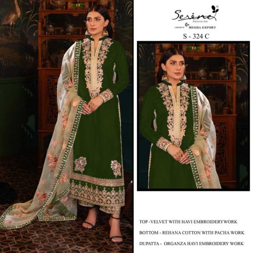 Serene S 324 A D Velvet Salwar Suit Catalog 4 Pcs 3 510x510 - Serene S 324 A-D Velvet Salwar Suit Catalog 4 Pcs