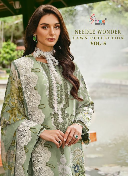 Shree Fabs Needle Wonder Lawn Collection Vol 5 Chiffon Cotton Salwar Suit Catalog 6 Pcs 1 510x702 - Shree Fabs Needle Wonder Lawn Collection Vol 5 Chiffon Cotton Salwar Suit Catalog 6 Pcs