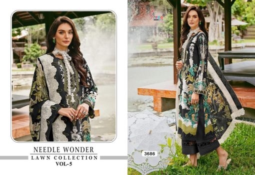 Shree Fabs Needle Wonder Lawn Collection Vol 5 Chiffon Cotton Salwar Suit Catalog 6 Pcs 6 510x351 - Shree Fabs Needle Wonder Lawn Collection Vol 5 Chiffon Cotton Salwar Suit Catalog 6 Pcs