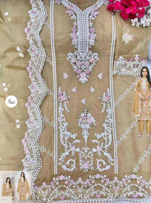 Shree Fabs S 5130 Organza Salwar Suit Catalog 4 Pcs 8 510x688 - Shree Fabs S 5130 Organza Salwar Suit Catalog 4 Pcs