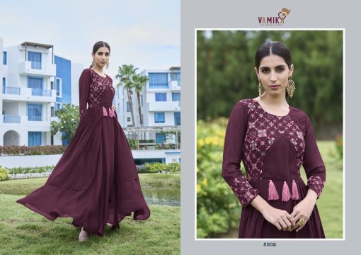 Vamika Mirza Georgette Kurti Catalog 4 Pcs 5 510x360 - Vamika Mirza Georgette Kurti Catalog 4 Pcs